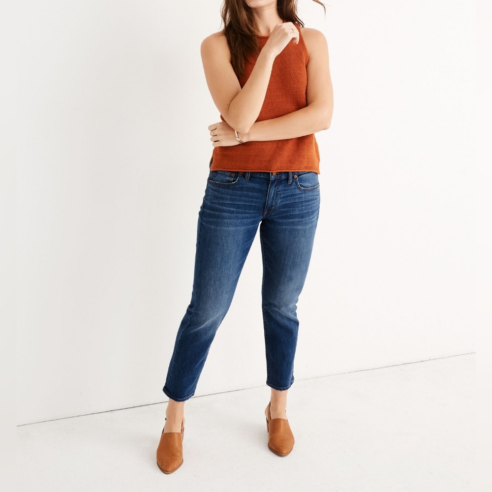Madewell The Slim Boyfriend Jeans Womens Size 29 Blue Denim Zip Fly AA611